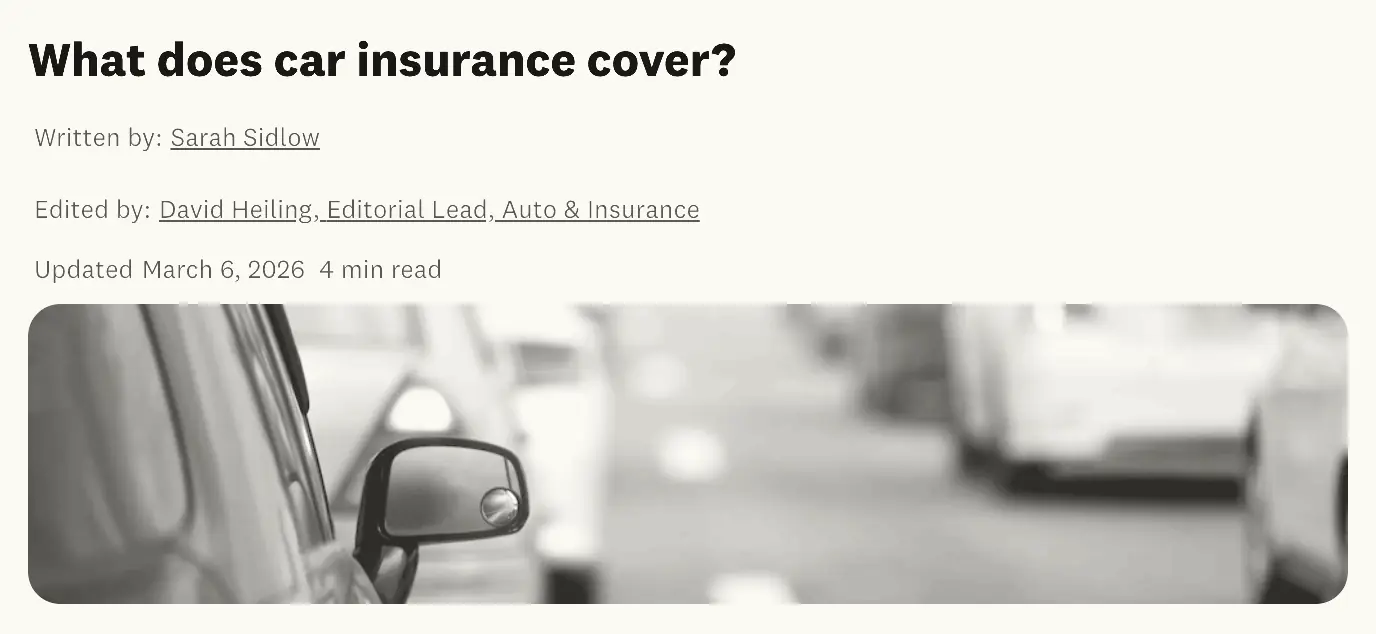 Clipping of the live page on creditkarma.com: the headline, the credit line “Written by Sarah Sidlow · Edited by David Heiling” and the date “Updated March 6, 2026”, above the article’s lead photo.